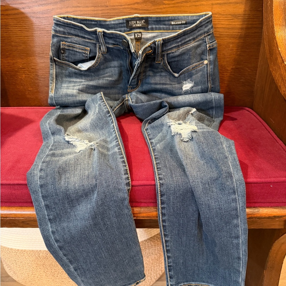 Judy Blue Women's Medium Blue Straight Leg Jeans